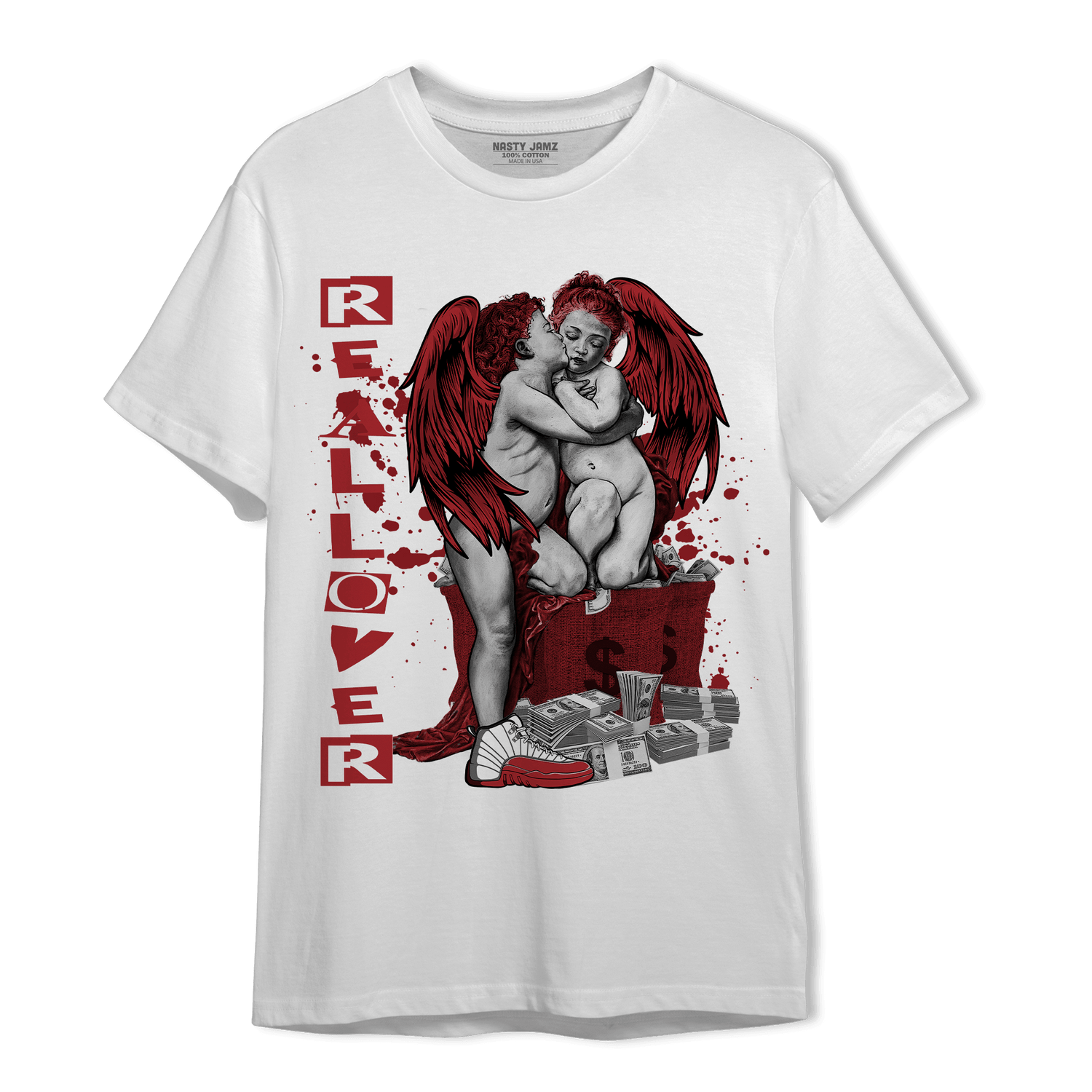 Cherry 12s T Shirt Match Real Lover Angel - NastyJamz