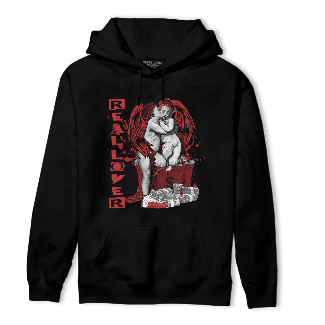 Cherry 12s Hoodie Match Real Lover Angel - NastyJamz