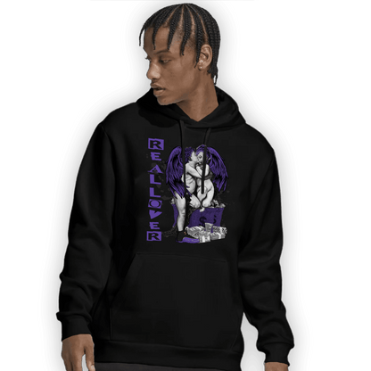 Field Purple 12s Hoodie Match Real Lover Angel - NastyJamz