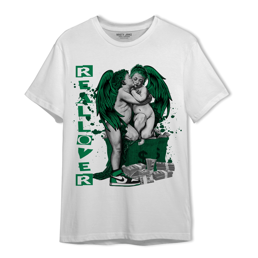 Celtic Lucky Green 1s T Shirt Match Real Lover Angel - NastyJamz