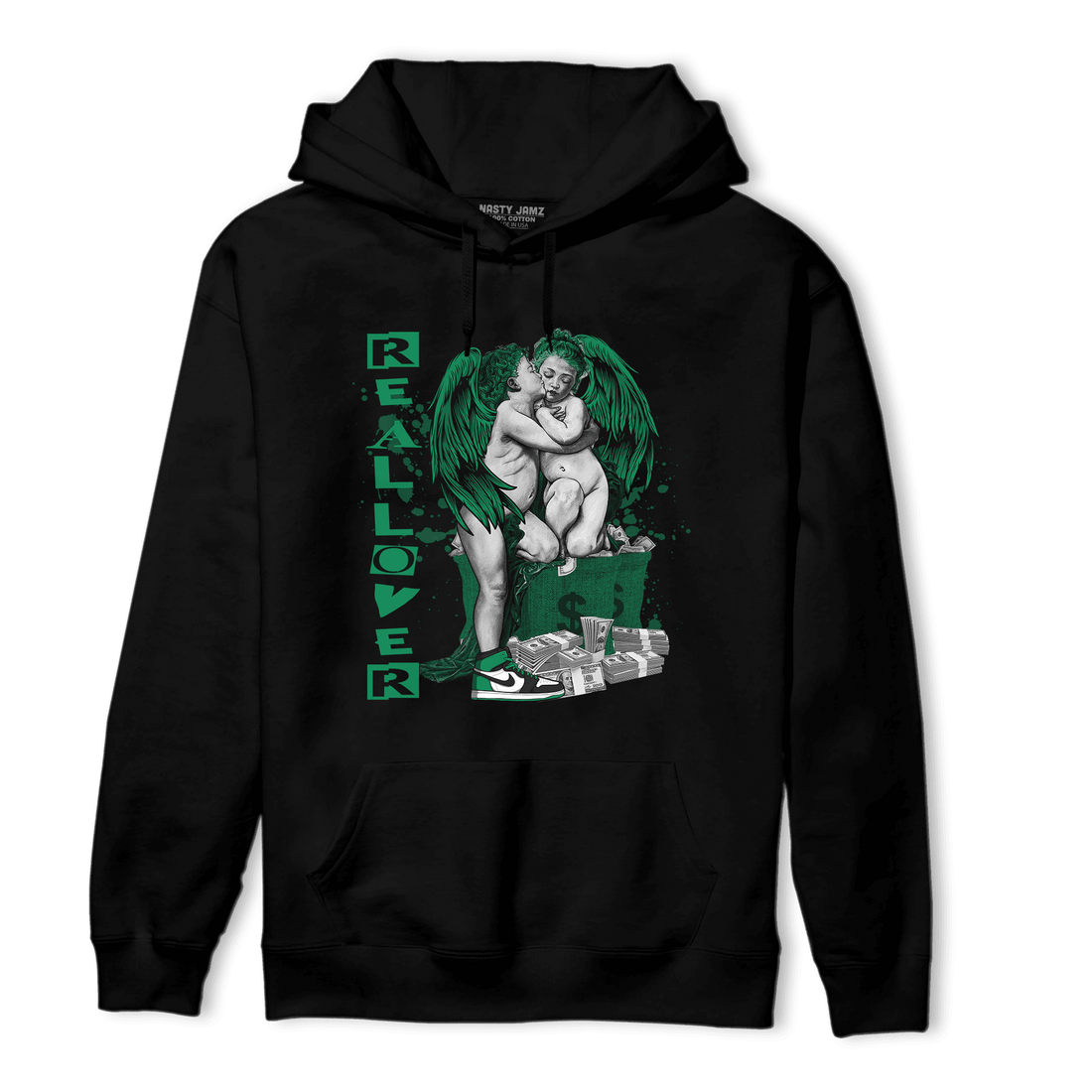 Celtic Lucky Green 1s Hoodie Match Real Lover Angel - NastyJamz