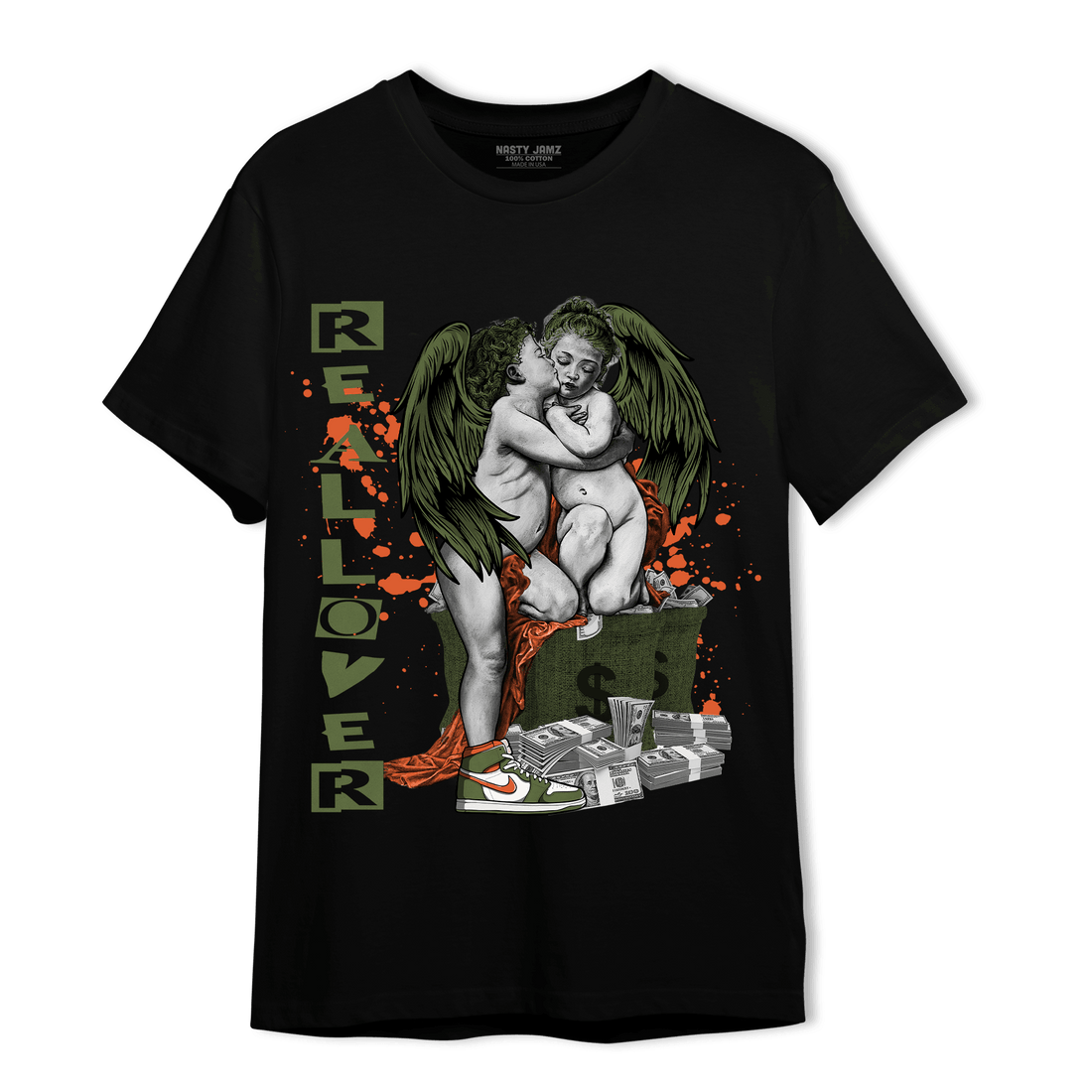 High OG Celadon 1s T Shirt Match Real Lover Angel - NastyJamz