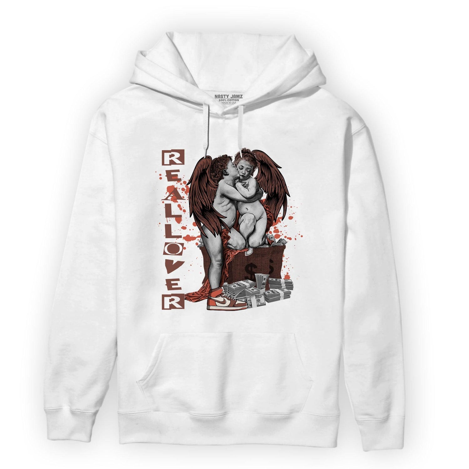 High OG Dusted Clay 1s Hoodie Match Real Lover Angel - NastyJamz