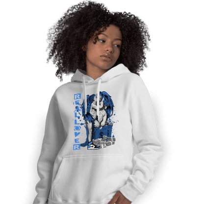 University Blue Toe 1s Hoodie Match Real Lover Angel - NastyJamz
