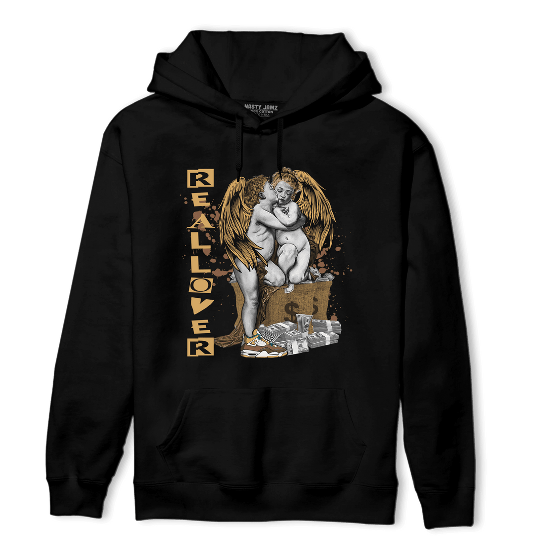 Cacao Wow 4s Hoodie Match Real Lover Angel - NastyJamz