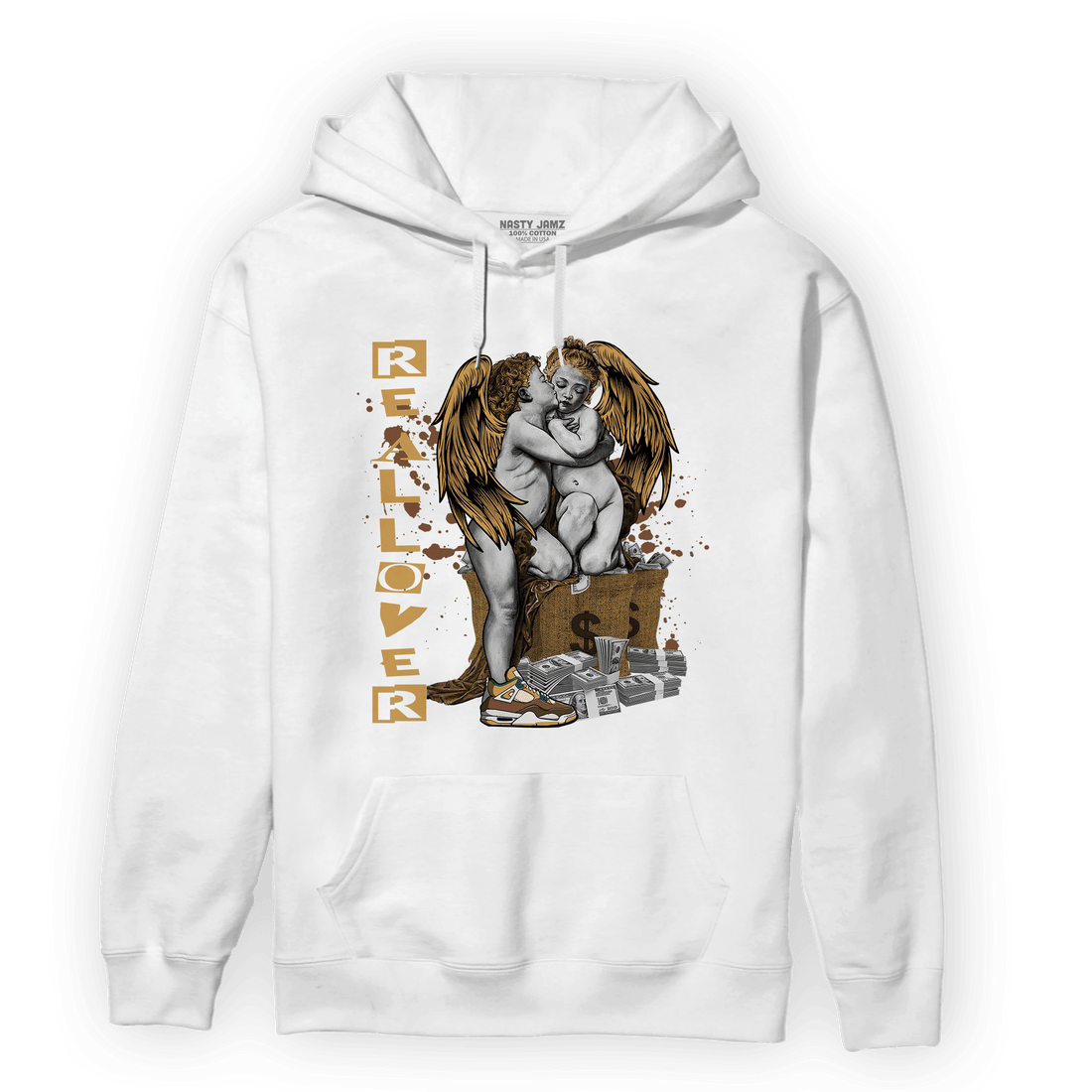 Cacao Wow 4s Hoodie Match Real Lover Angel - NastyJamz