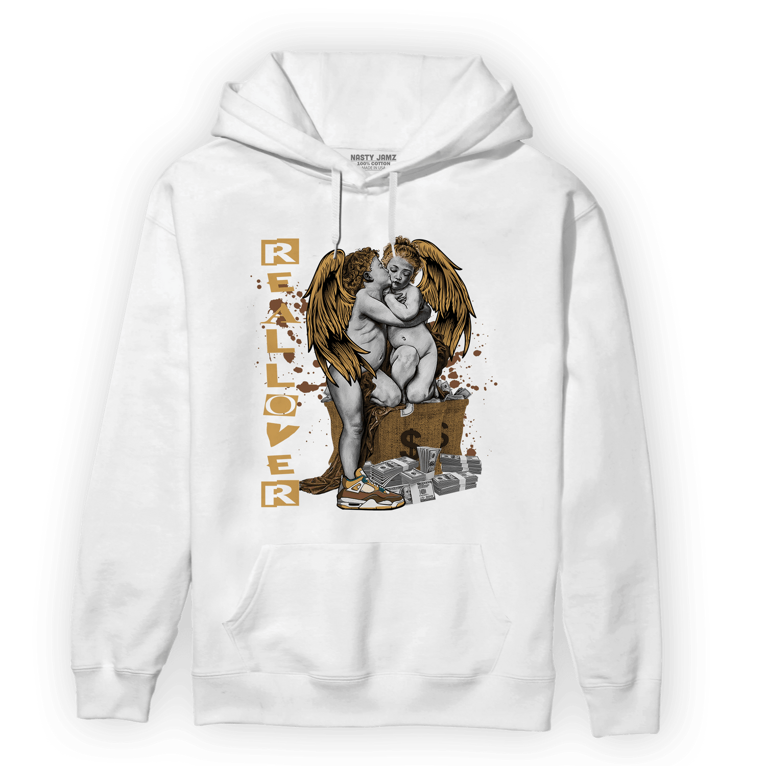 Cacao Wow 4s Hoodie Match Real Lover Angel - NastyJamz
