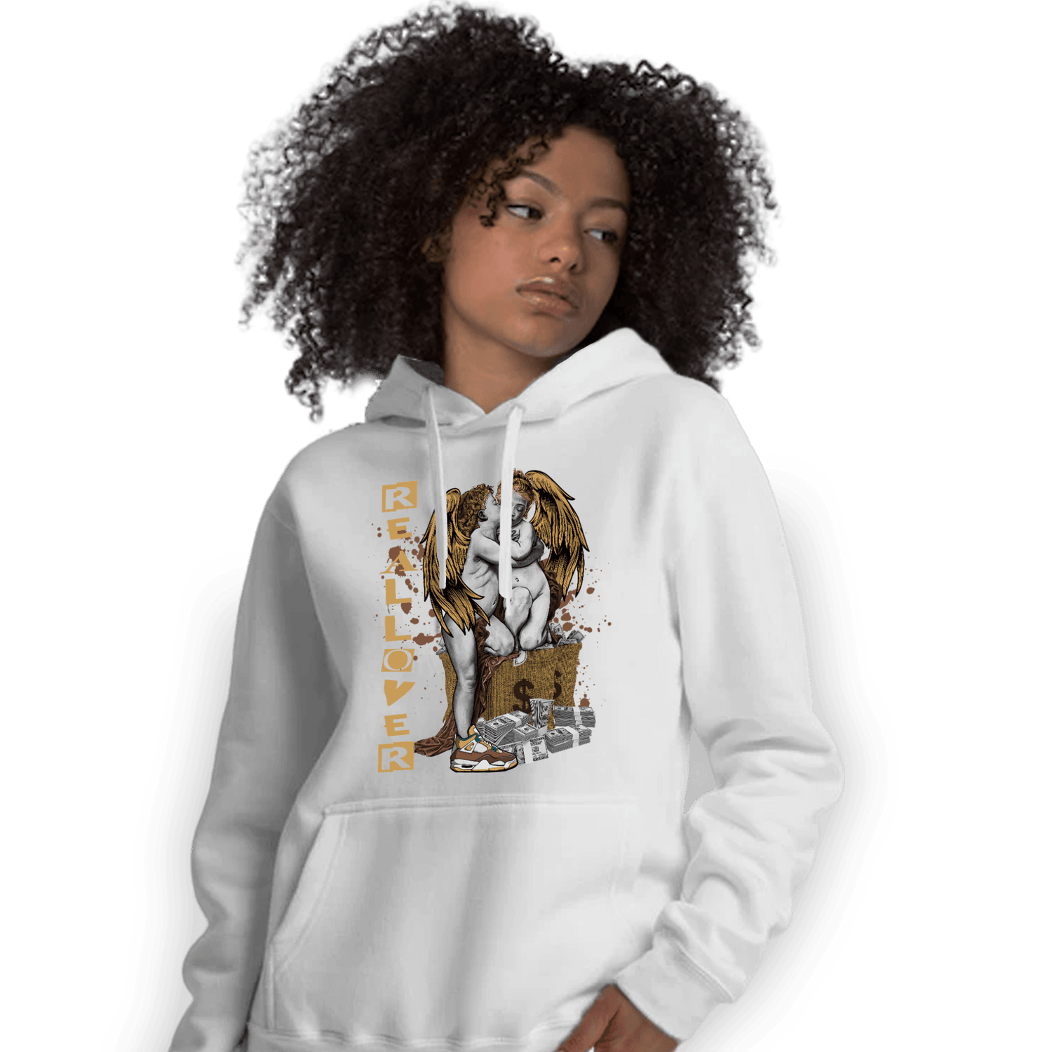 Cacao Wow 4s Hoodie Match Real Lover Angel - NastyJamz