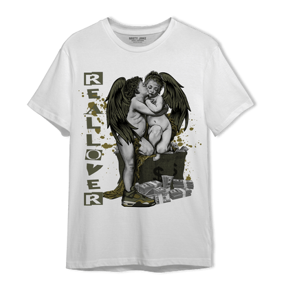 SE Craft Medium Olive 4s T Shirt Match Real Lover Angel - NastyJamz