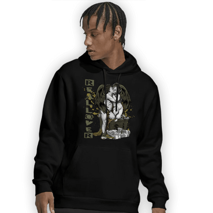 SE Craft Medium Olive 4s Hoodie Match Real Lover Angel - NastyJamz