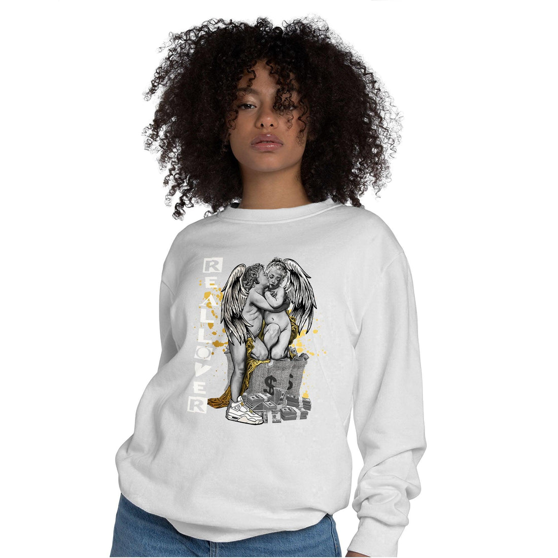Sail 4s Sweatshirt Match Real Lover Angel - NastyJamz