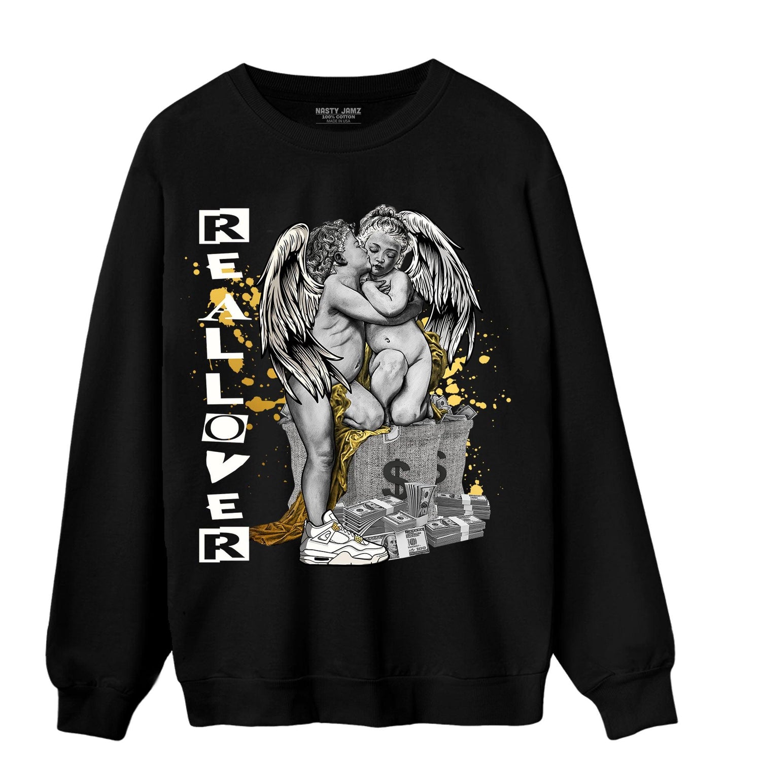 Sail 4s Sweatshirt Match Real Lover Angel - NastyJamz