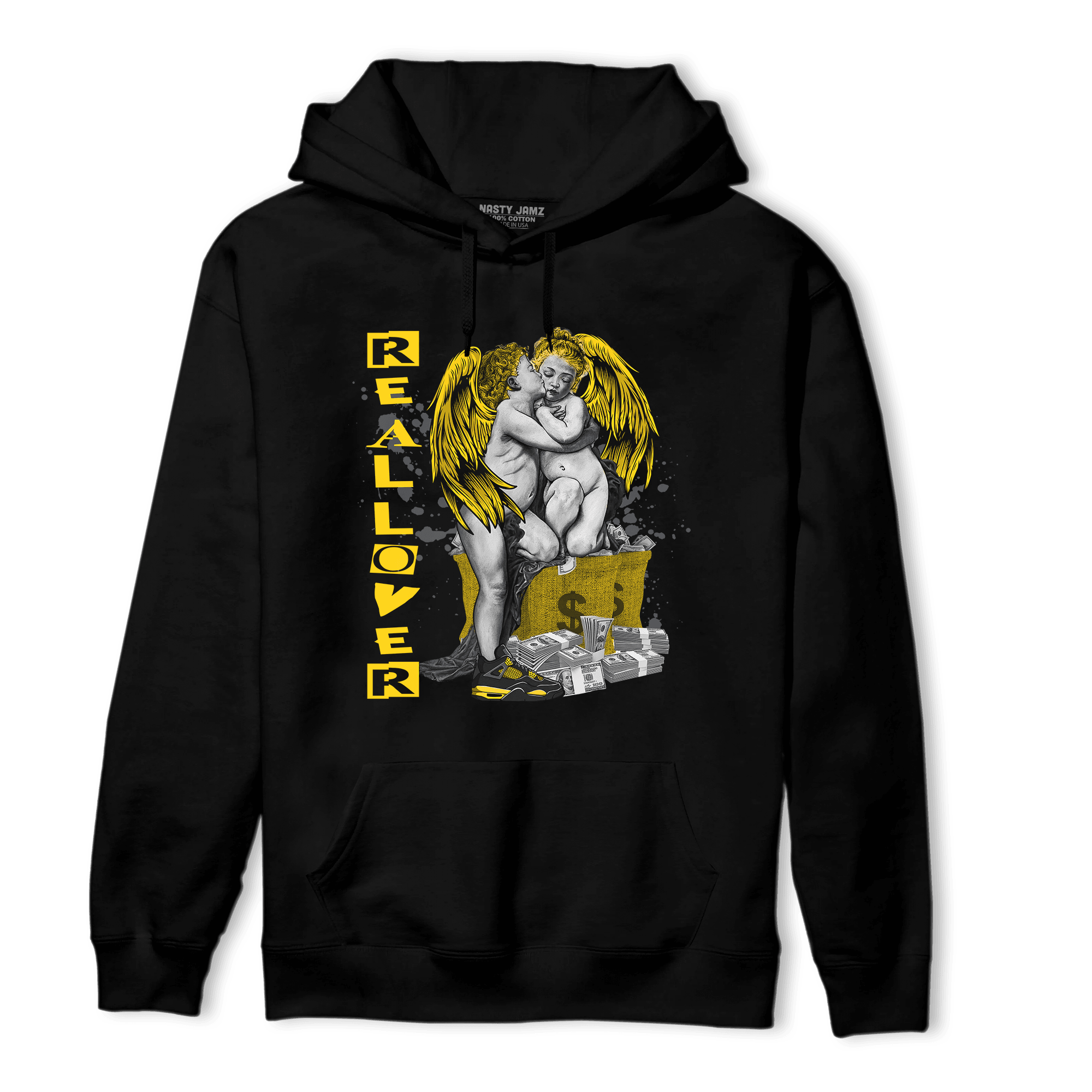 Thunder 4s Hoodie Match Real Lover Angel - NastyJamz