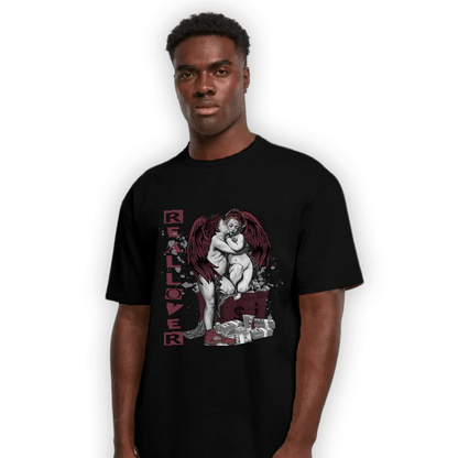 Burgundy 5s T Shirt Match Real Lover Angel - NastyJamz