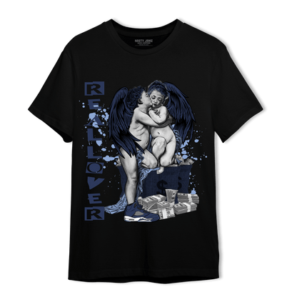 Midnight Navy 5s T Shirt Match Real Lover Angel - NastyJamz