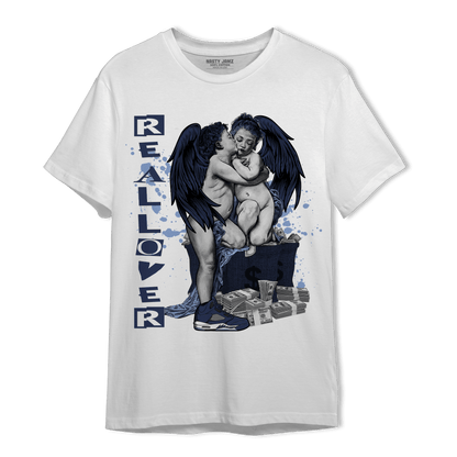 Midnight Navy 5s T Shirt Match Real Lover Angel - NastyJamz