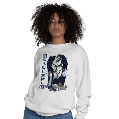 Midnight Navy 5s Sweatshirt Match Real Lover Angel - NastyJamz