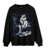 Midnight Navy 5s Sweatshirt Match Real Lover Angel - NastyJamz