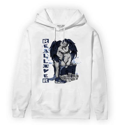 Midnight Navy 5s Hoodie Match Real Lover Angel - NastyJamz