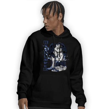 Midnight Navy 5s Hoodie Match Real Lover Angel - NastyJamz