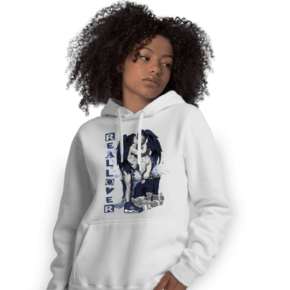 Midnight Navy 5s Hoodie Match Real Lover Angel - NastyJamz