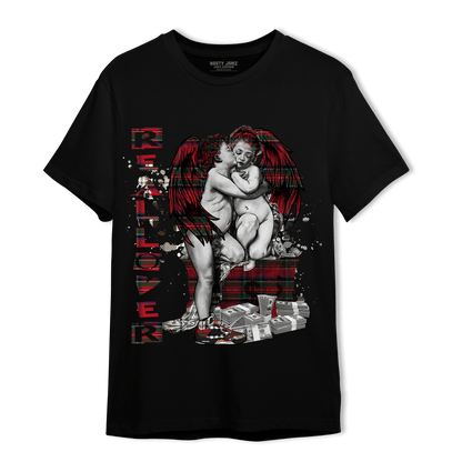 Plaid 5s T Shirt Match Real Lover Angel - NastyJamz