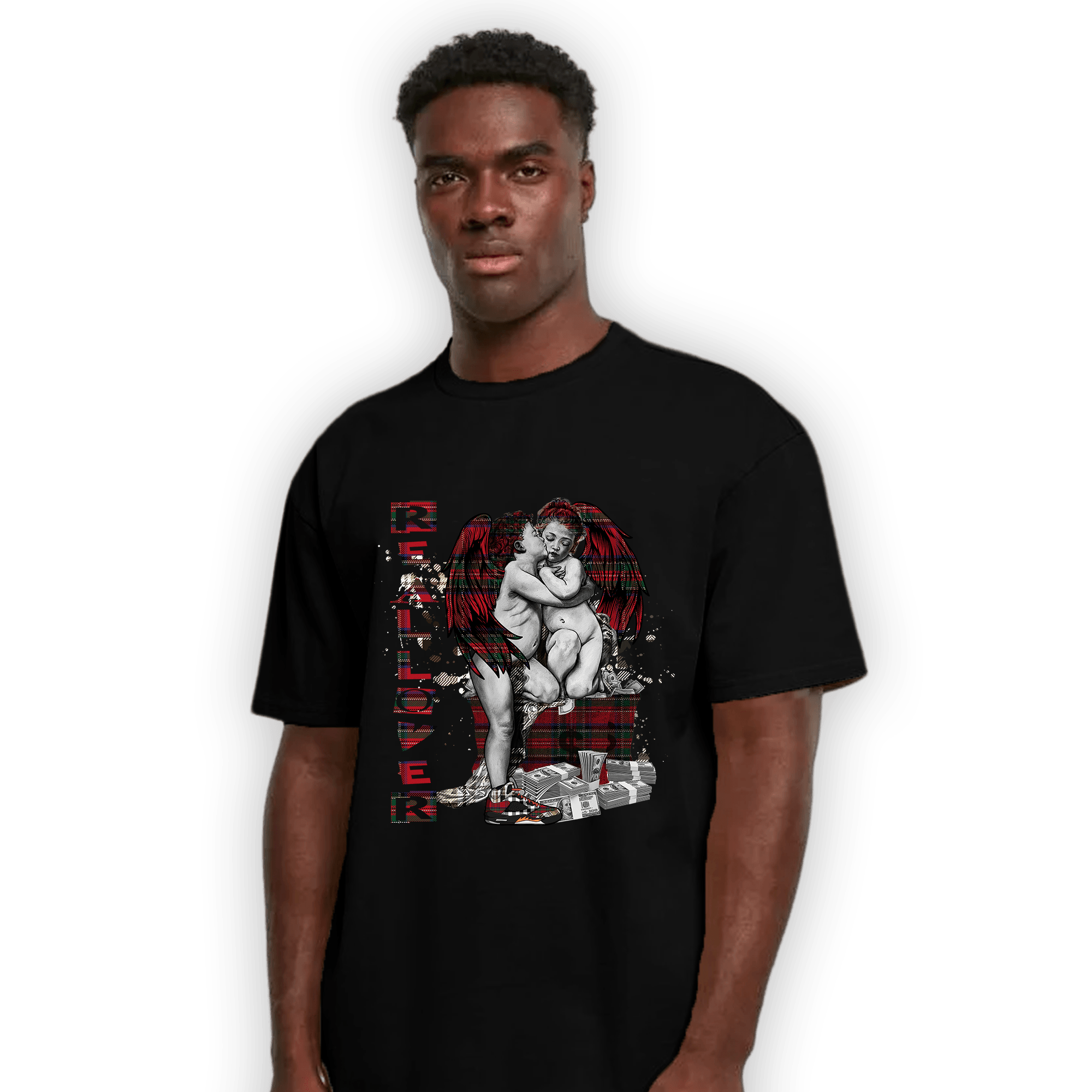 Plaid 5s T Shirt Match Real Lover Angel - NastyJamz