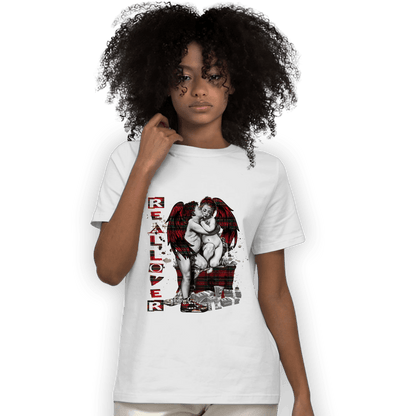 Plaid 5s T Shirt Match Real Lover Angel - NastyJamz