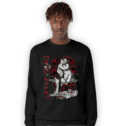 Plaid 5s Sweatshirt Match Real Lover Angel - NastyJamz