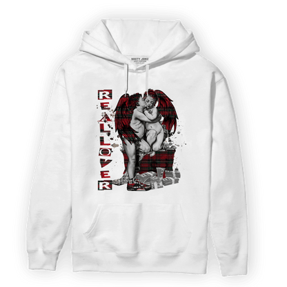Plaid 5s Hoodie Match Real Lover Angel - NastyJamz
