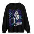 Aqua 6s Sweatshirt Match Real Lover Angel - NastyJamz