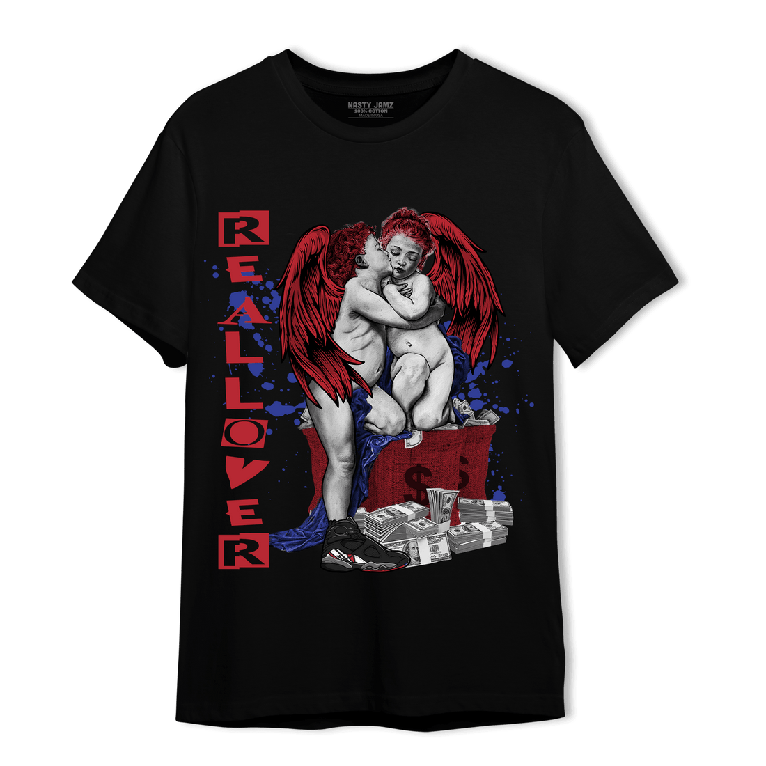 Playoffs 8s T Shirt Match Real Lover Angel - NastyJamz