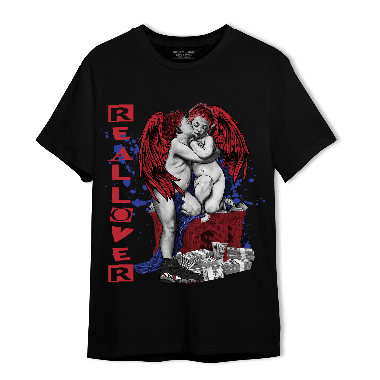 Playoffs 8s T Shirt Match Real Lover Angel - NastyJamz