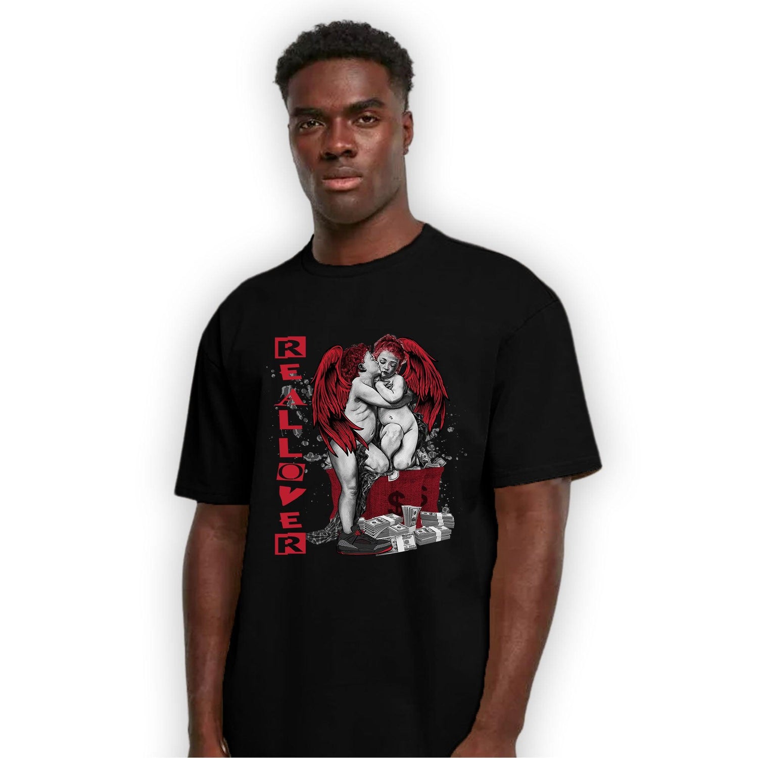Spizike Low Bred T Shirt Match Real Lover Angel - NastyJamz