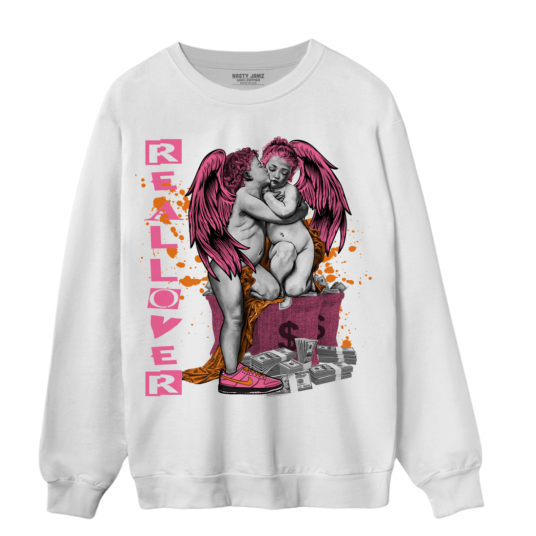 SB Dunk Blossom Sweatshirt Match Real Lover Angel - NastyJamz