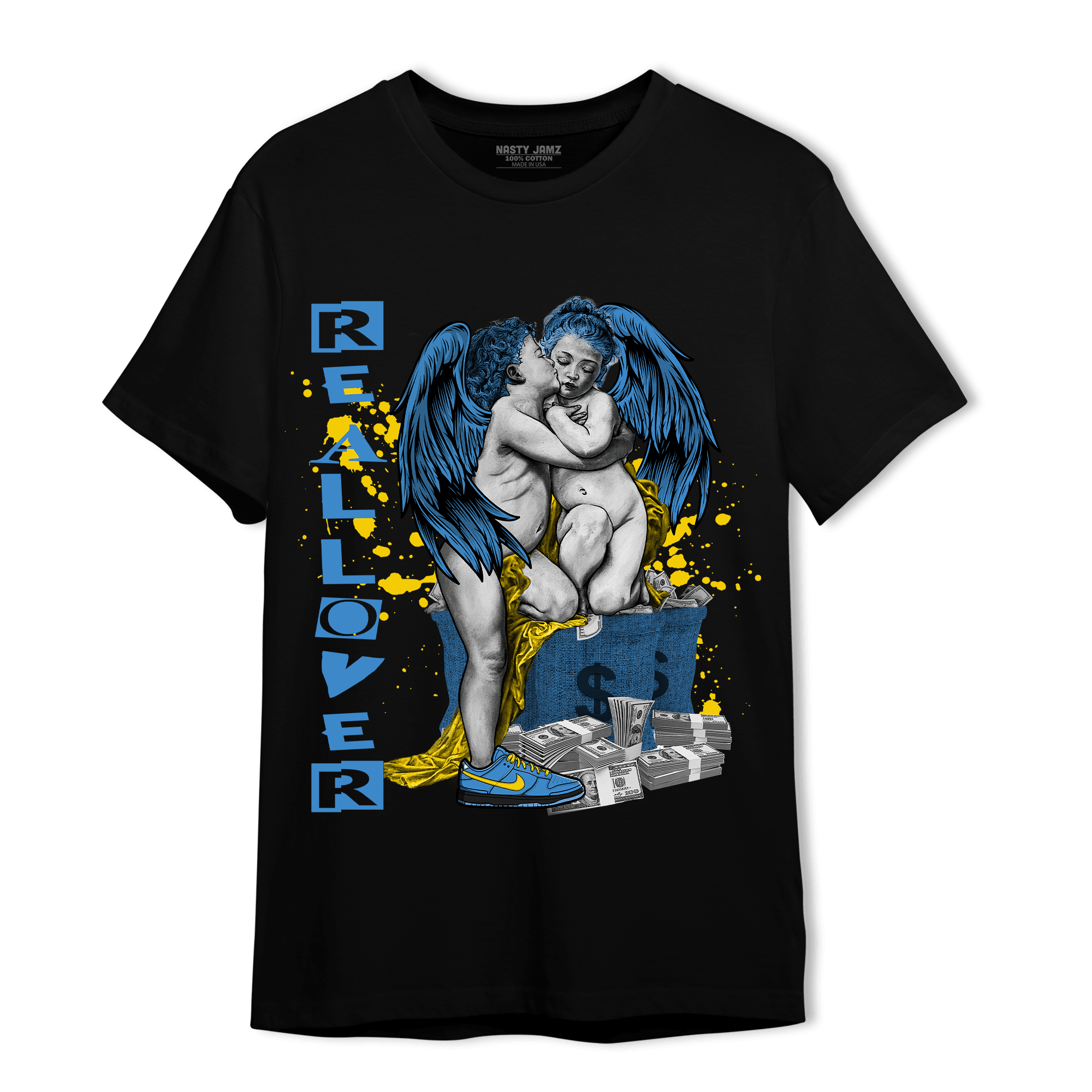 SB Dunk Bubbles T Shirt Match Real Lover Angel - NastyJamz