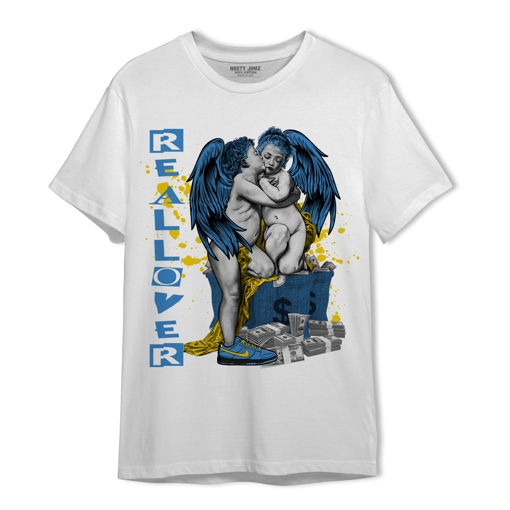 SB Dunk Bubbles T Shirt Match Real Lover Angel - NastyJamz