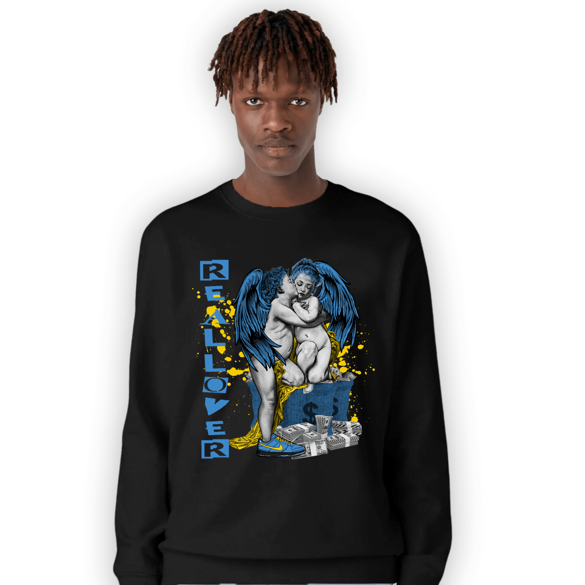 SB Dunk Bubbles Sweatshirt Match Real Lover Angel - NastyJamz