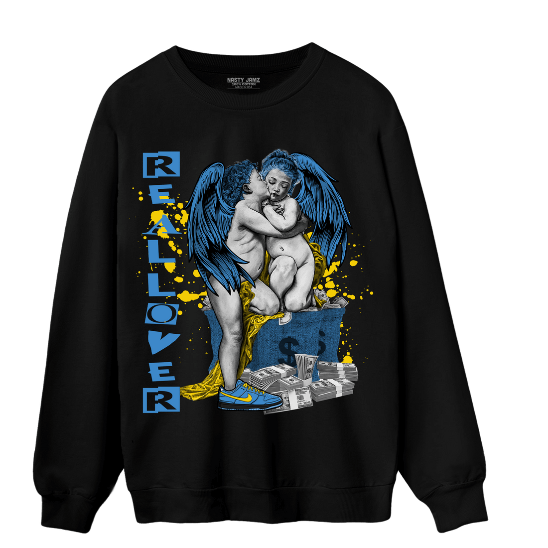 SB Dunk Bubbles Sweatshirt Match Real Lover Angel - NastyJamz