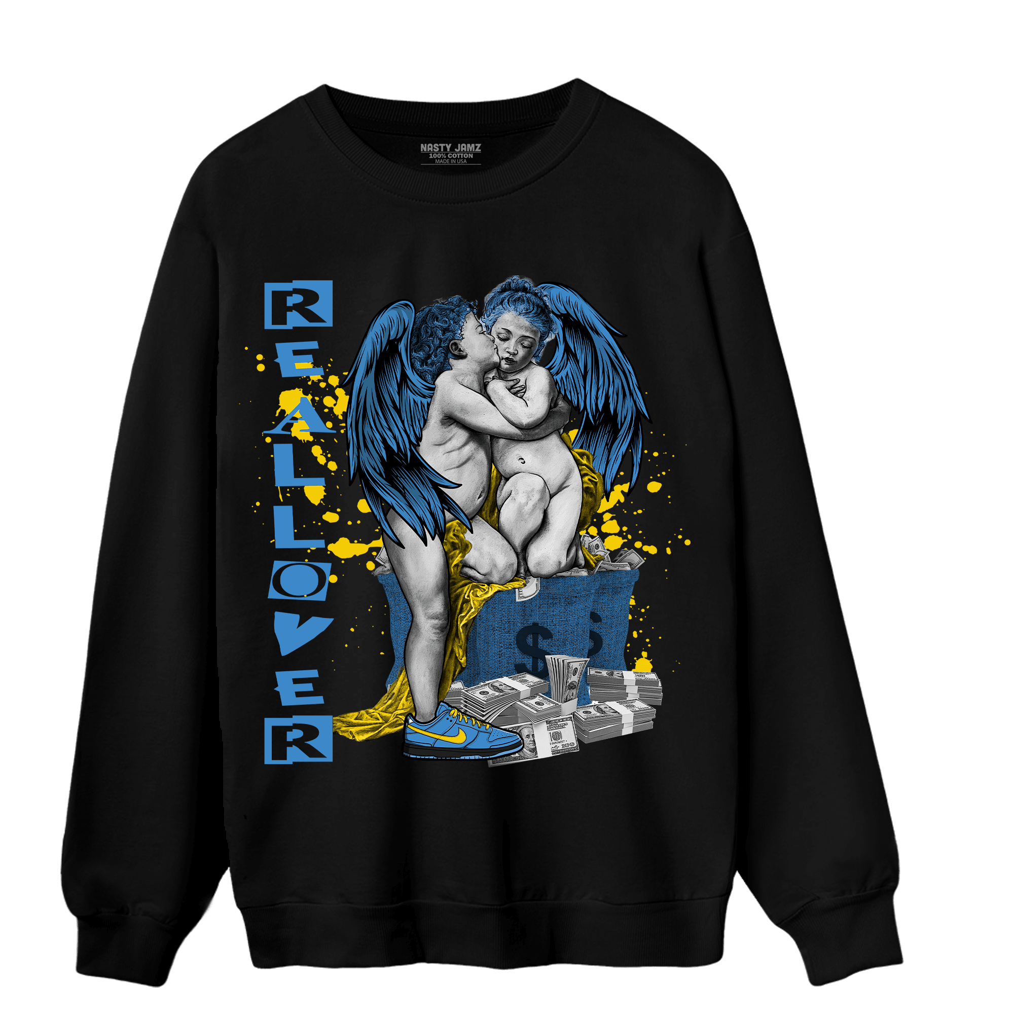 SB Dunk Bubbles Sweatshirt Match Real Lover Angel - NastyJamz