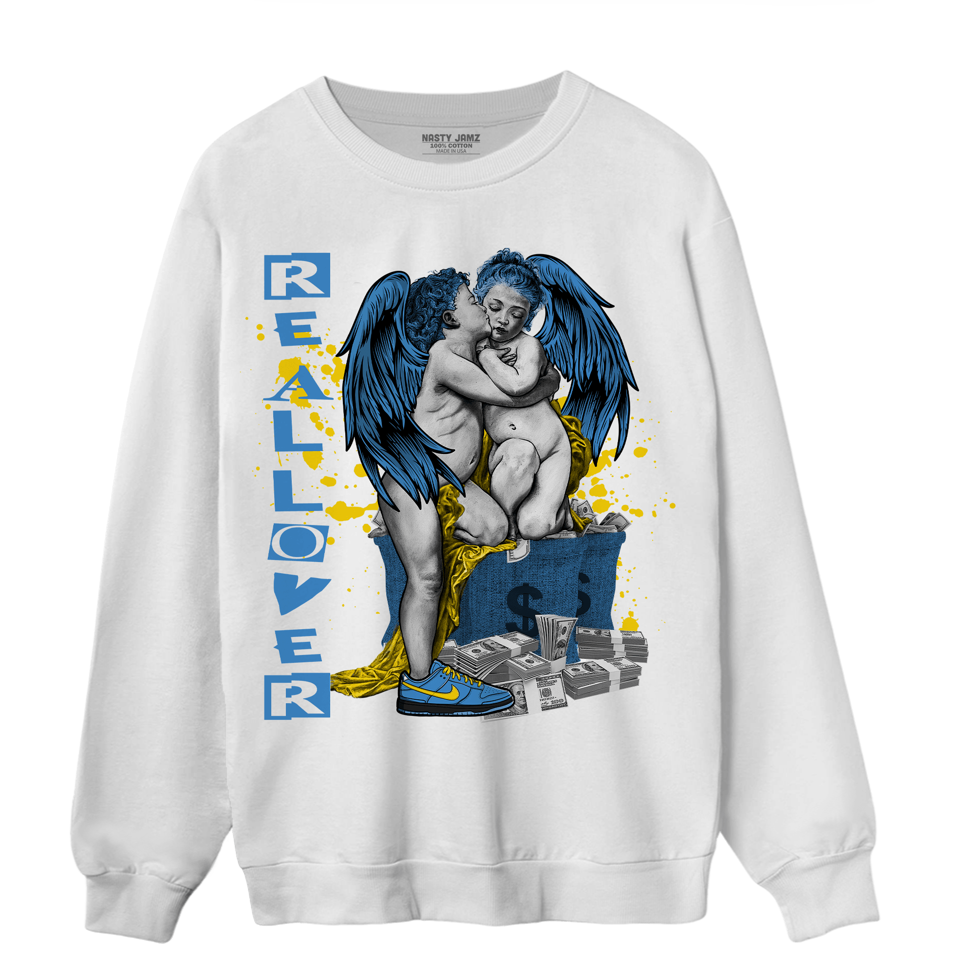 SB Dunk Bubbles Sweatshirt Match Real Lover Angel - NastyJamz