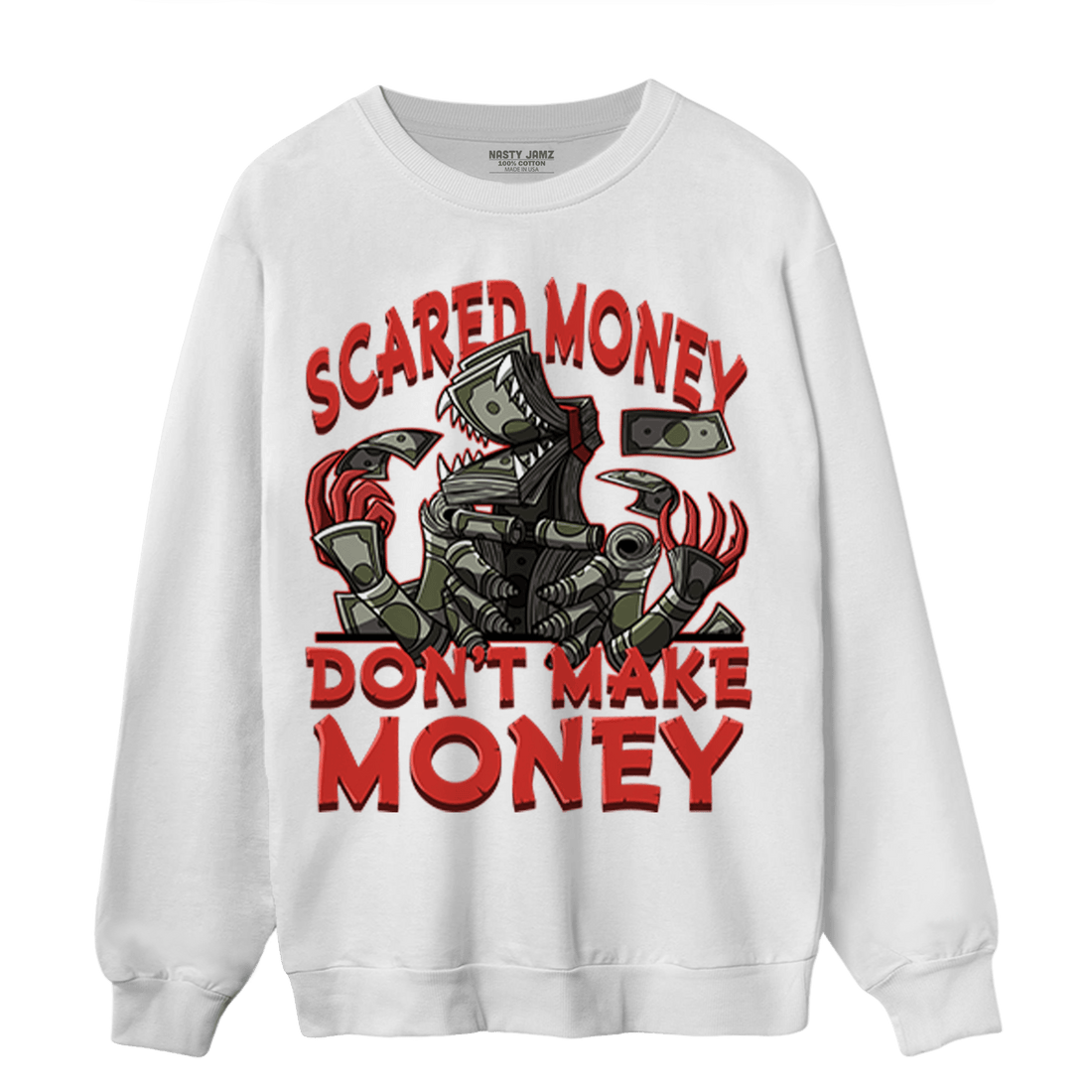 Dunk Low Mystic Red Sweatshirt Match Scared Moneyy - NastyJamz