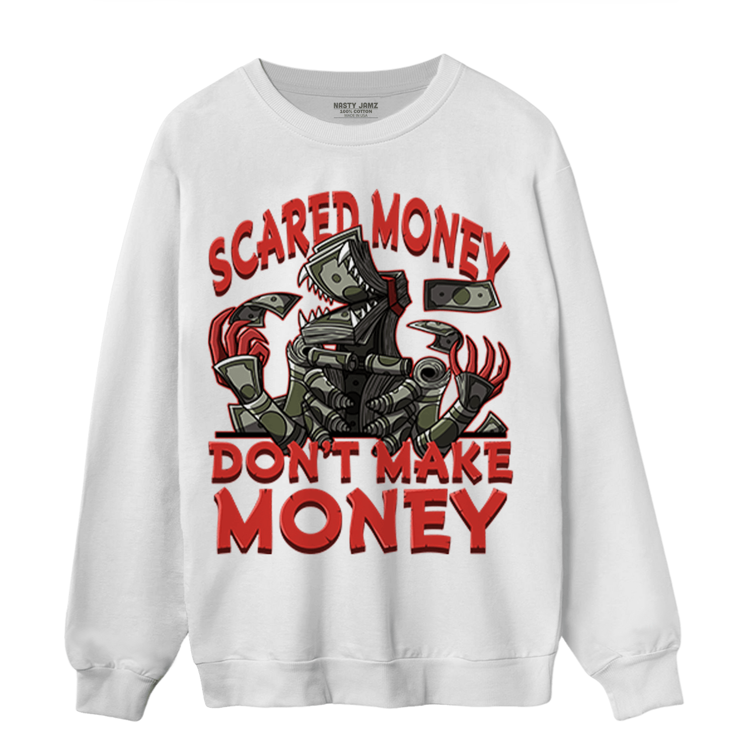 Dunk Low Mystic Red Sweatshirt Match Scared Moneyy - NastyJamz