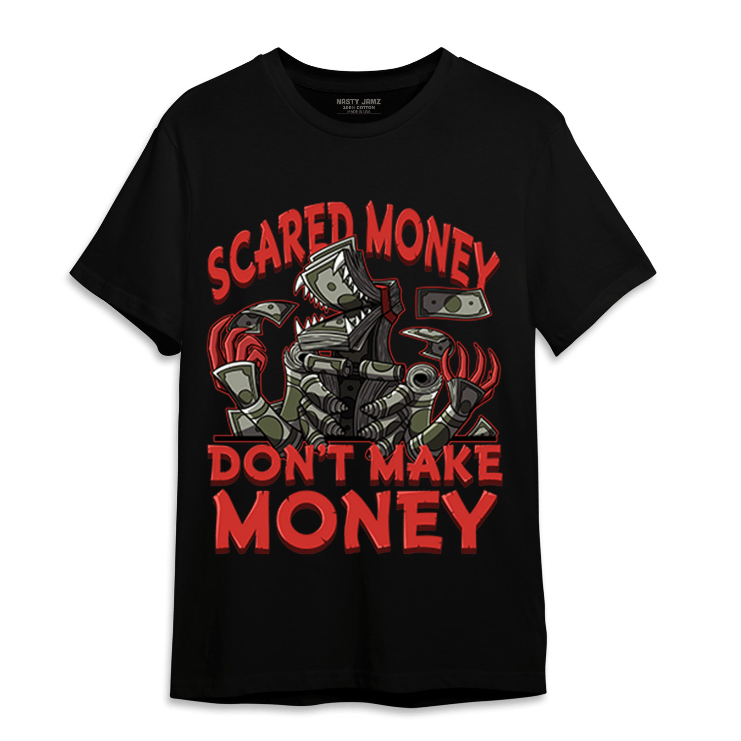 Dunk Low Mystic Red T Shirt Match Scared Moneyy - NastyJamz