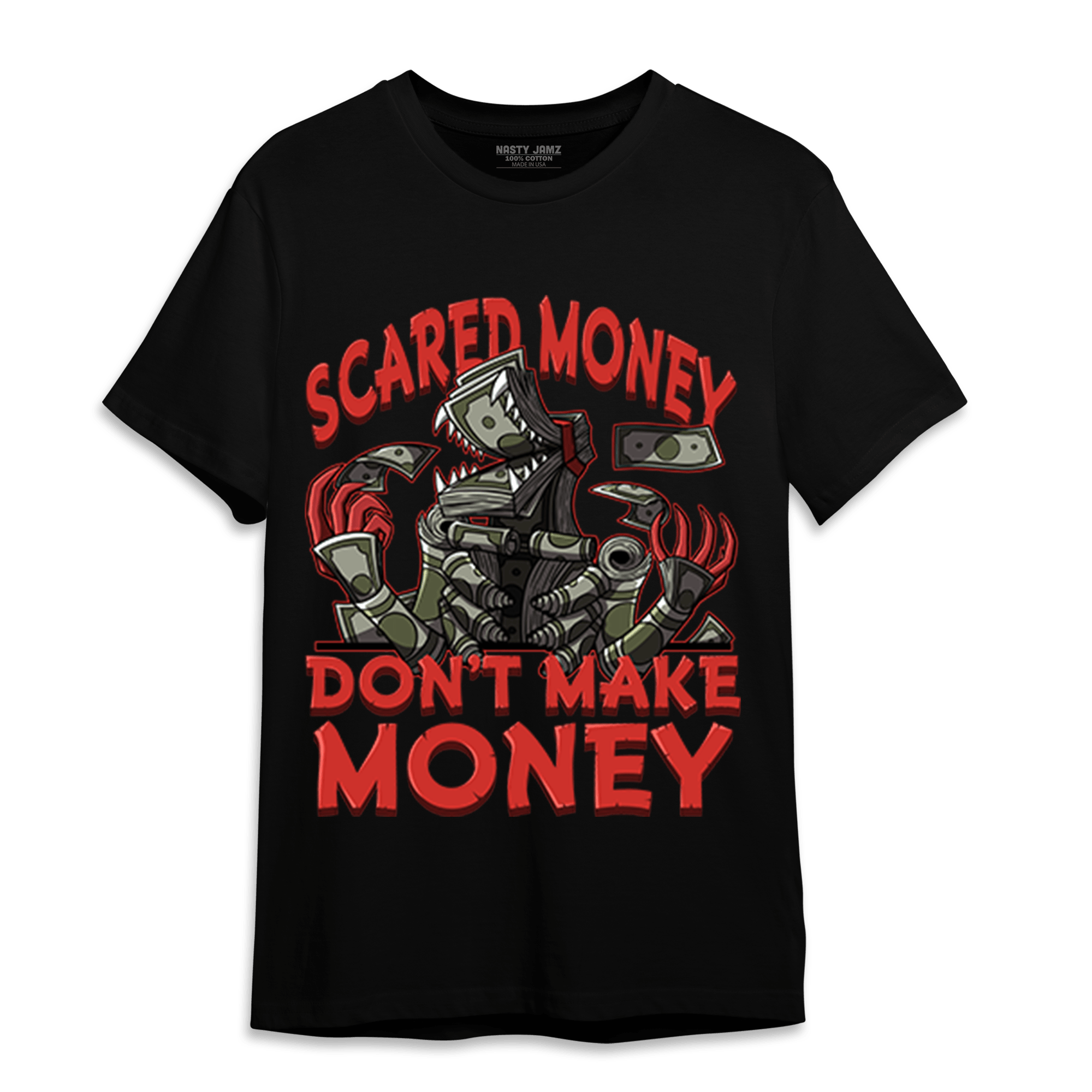 Dunk Low Mystic Red T Shirt Match Scared Moneyy - NastyJamz