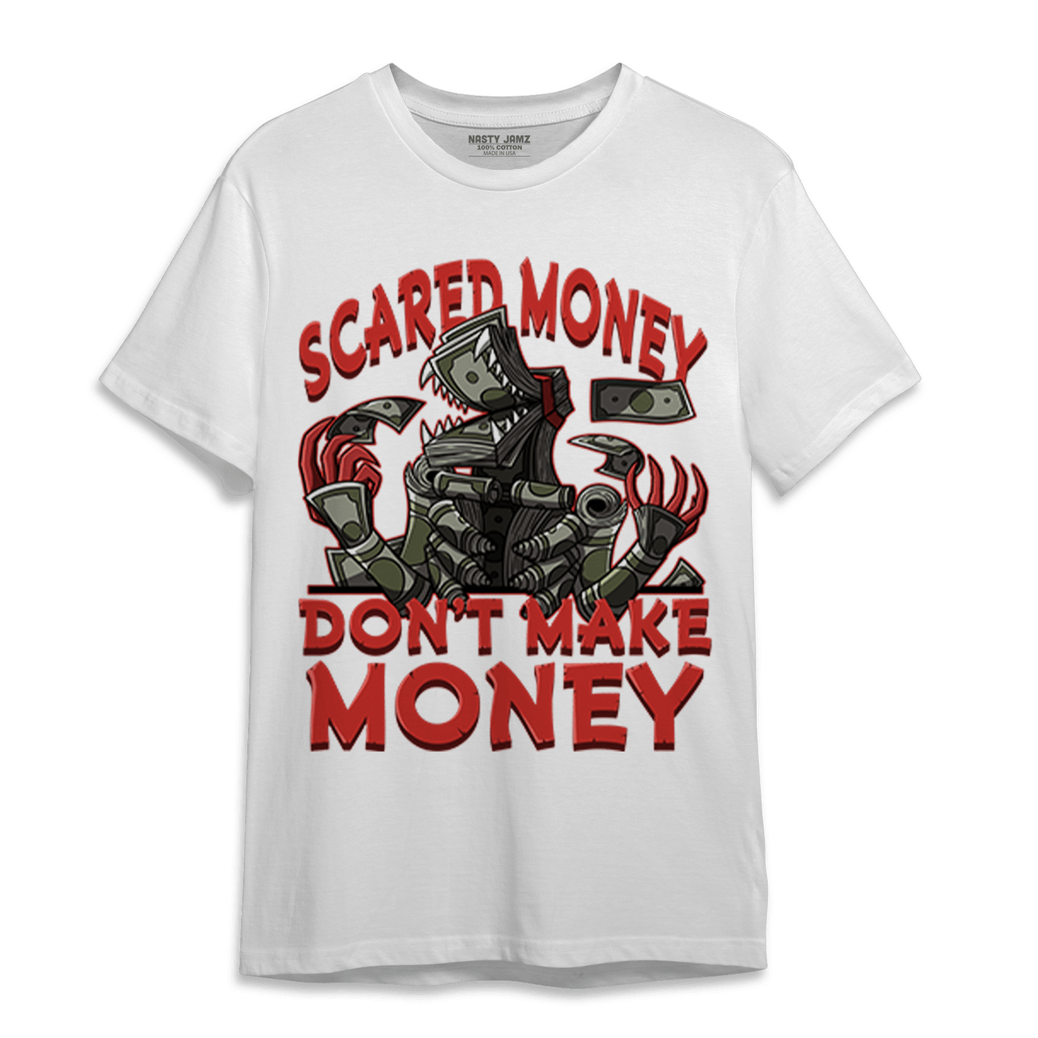 Dunk Low Mystic Red T Shirt Match Scared Moneyy - NastyJamz