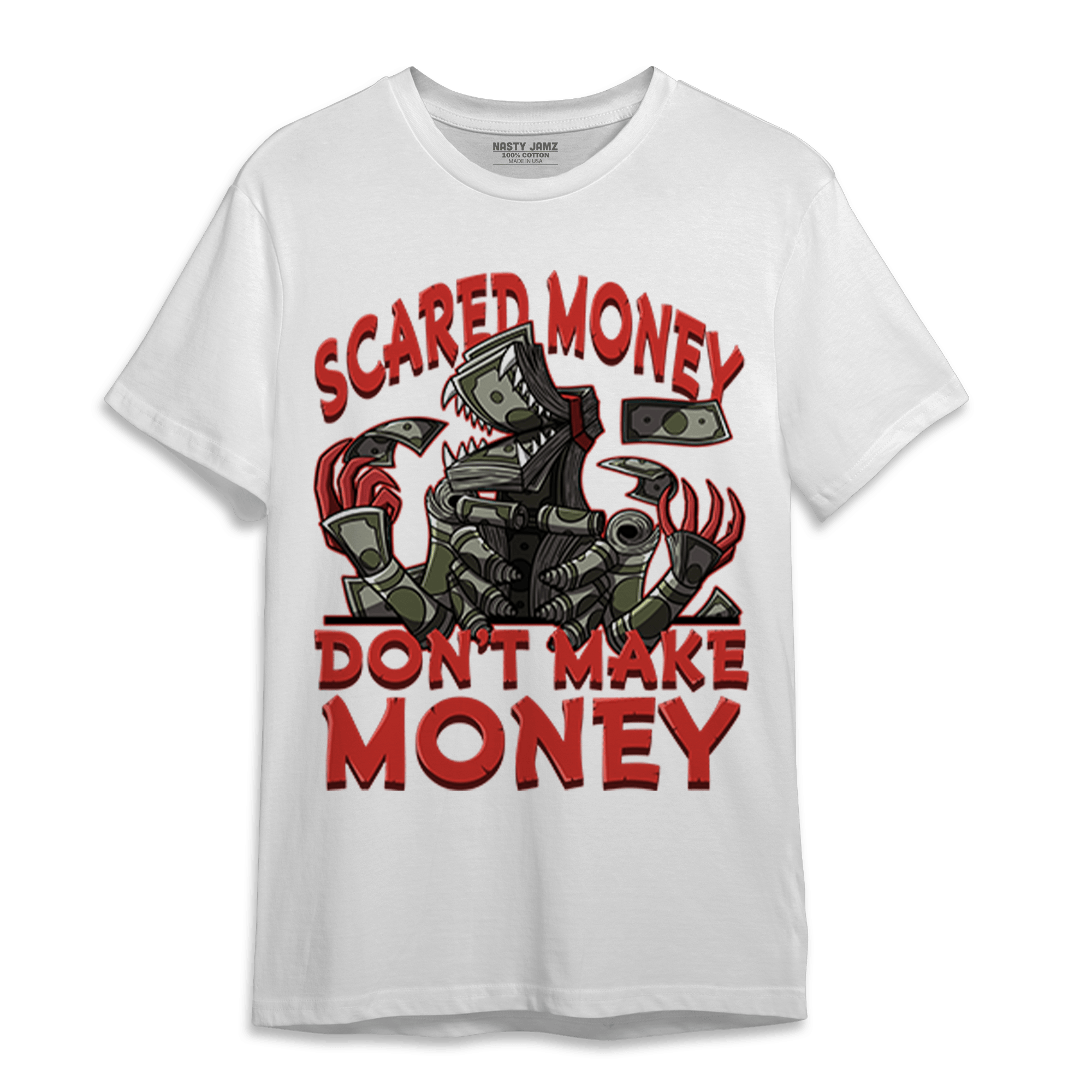 Dunk Low Mystic Red T Shirt Match Scared Moneyy - NastyJamz