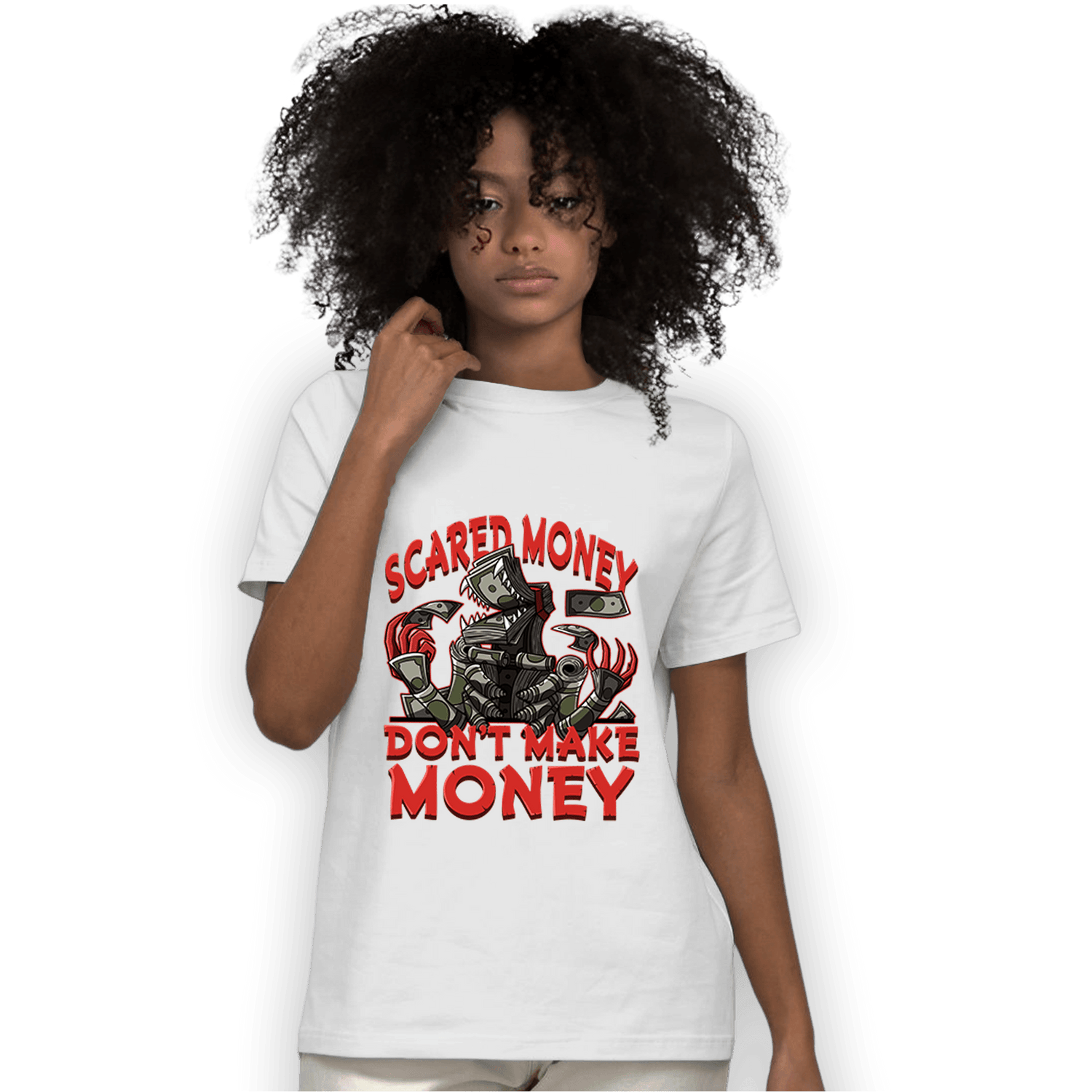 Dunk Low Mystic Red T Shirt Match Scared Moneyy - NastyJamz