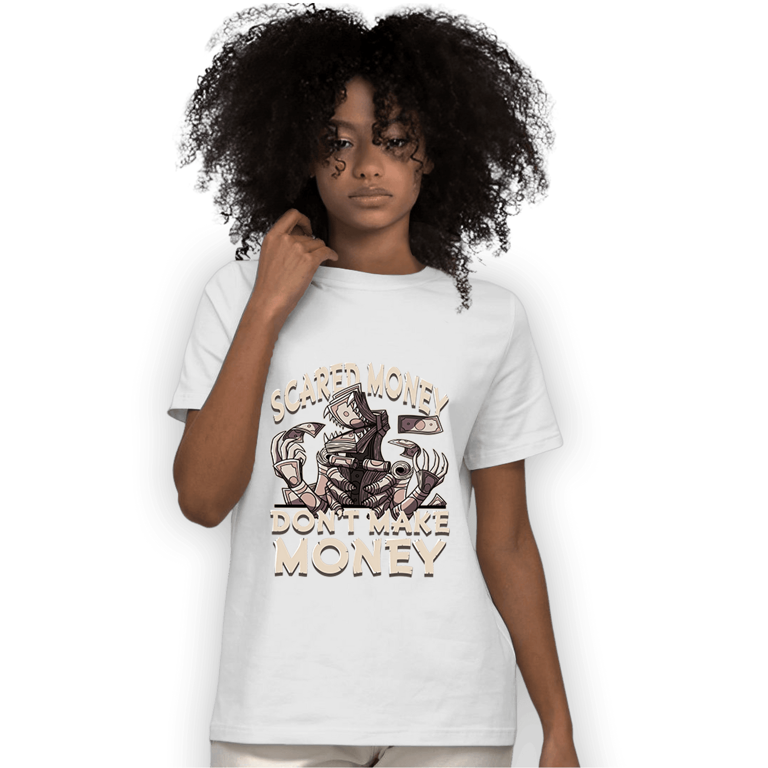 Dunk Low Twist Sanddrift T Shirt Match Scared Moneyy - NastyJamz