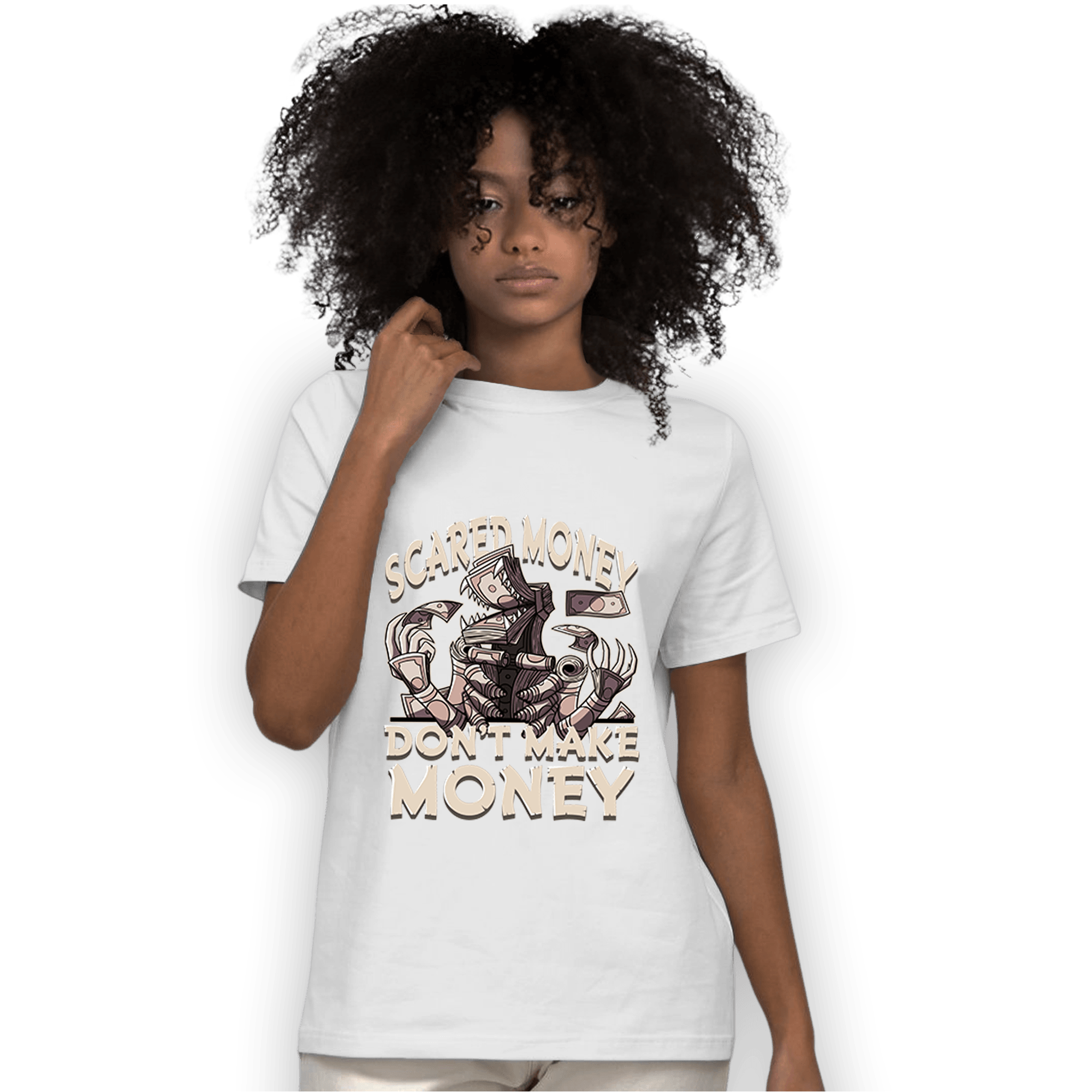 Dunk Low Twist Sanddrift T Shirt Match Scared Moneyy - NastyJamz